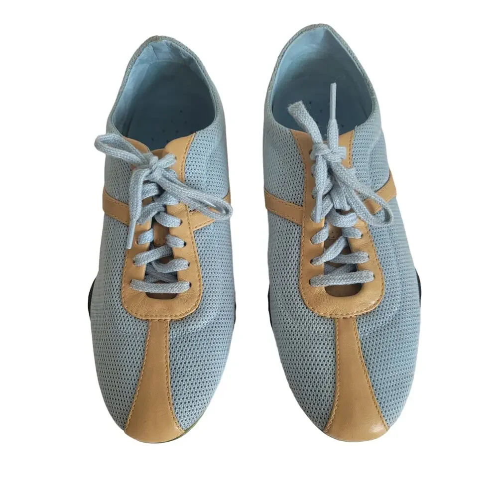 Women's Cole Haan / NikeAir Fashion Oxford Sneakers, Sz. 6.5 Blue Tan